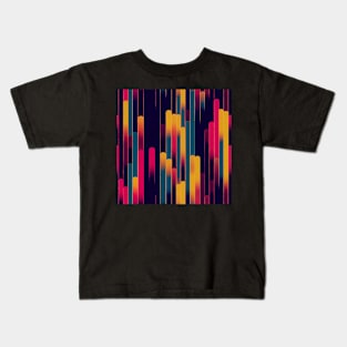 cyber future style pattern art 17 regular grid Kids T-Shirt